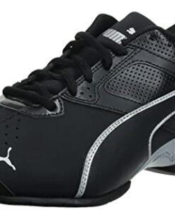 PUMA Mens Tazon 6 Cross Trainer, PUMA Mens Black-PUMA Mens Silver, 12