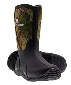 Kids Rain Boots – Outdoor Waterproof & Insulated Rain Boots for Girls & Boys – Unisex Kids Rubber Boots for Rain, Mud, Agriculture & Fishing for Toddlers, Little & Big Kids (Camouflage)