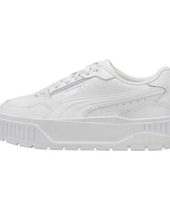 PUMA Women’s Karmen II Idol Sneaker, White White Silver, 8