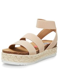 Steve Madden Girls Shoes Girls Kimmie Espadrille Wedge Sandal, Blush, 2 Little Kid