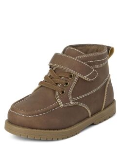 The Children’s Place Baby Boys and Toddler Dress Ankle Boots Chukka, Brown Lace Up, 9