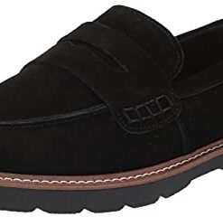 Anne Klein Women’s Emmylou Loafer Flat, Black, 9.5