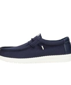 Hey Dude Wally Hex Navy Size 8, Men’s Shoes, Men’s Slip-on Loafers, Comfortable & Light-Weight