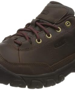 KEEN Men’s Targhee 3 Oxford Casual Hiking Shoes, Dark Earth/Mulch, 9.5