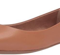 Amazon Essentials Women’s Pointed-Toe Ballet Flat, Camel, 7.5