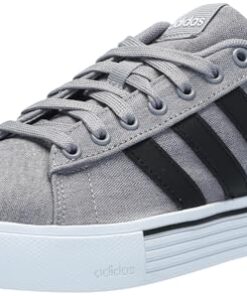 adidas Men’s Daily 4.0 Sneaker, Grey/Black/White, 10