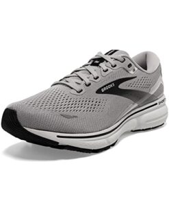 Brooks Men’s Ghost 15 Neutral Running Shoe – Alloy/Oyster/Black – 11 Wide