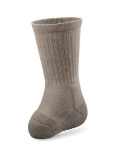 Dr. Comfort Transmet Crew Socks for Partial Foot Amputation – Unisex, Large, Sand