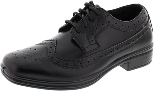 Deer Stags boys Oxford, Black, 6 Wide Big Kid US