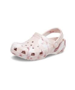 Crocs Classic Marbled Tie Dye Clog, Quartz/Multi, 13 US Unisex Little Kid