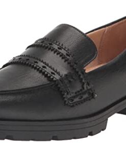 LifeStride Womens London Loafer, Black, 8.5 US