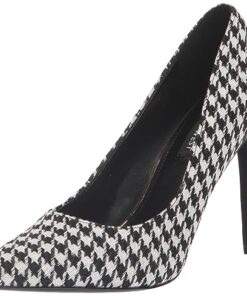 Nine West Women’s Tatiana Pump, Black Houndstooth 008, 8.5