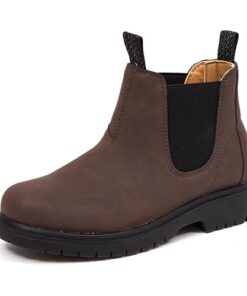 Deer Stags Boy’s Chelsea Boot, Dark Brown-Brock Jr, 2 Little Kid