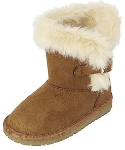 The Children’s Place Girls and Toddler Warm Lightweight Winter Boot Fashion, Tan, 8