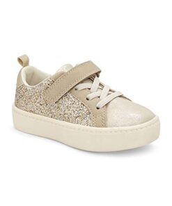 carter’s Girls Perrie Sneaker, Gold, 11 Little Kid