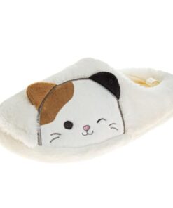 Squishmallows Cam the Cat Slippers Closed Toe – Scuff Slipper Kids Plush Lightweight Warm Soft Aline House Sandals – Cam Cat (size 2-3 Big Kid)