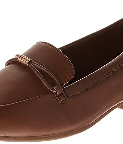 Clarks Women’s Juliet Shine Loafer, Tan Leather, 9