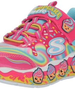 Skechers Kids Girls Cupcake Cutie Sneaker, Pink/Multi, 13.5 Little Kid