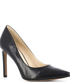 Nine West Women’s Tatiana Pump, Black Leather, 8.5