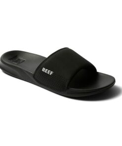 Reef Men’s Sandals, Reef One Slide, Black, 10