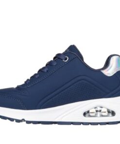 Skechers Girls UNO GEN1-ZIP and Stride Sneaker, Navy, 2 Little Kid