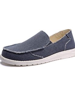 Kelway Mens Slip On Shoes Casual Slip-on Loafers Canvas Slip On Shoes Casual Sneakers Comfortable and Lightweight, Blue-11