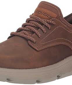 Skechers Men’s Garza-Gervin Slip-in Moccasin, Brown, 15 Wide