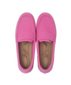 feabtonbd Loafers for Women Comfortable Breathable ShoeCasual Slip On Womens Driving Flats Shoes-Pink-10.5