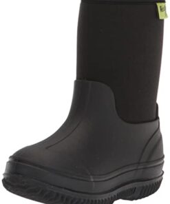 Western Chief Kids Freestyle Neoprene Rain Boot, Black, 13